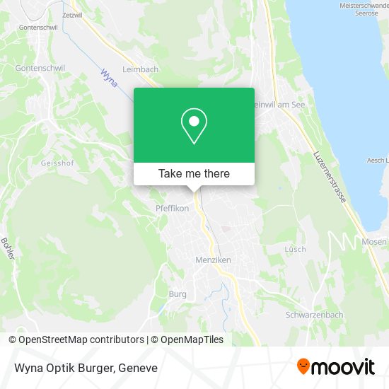 Wyna Optik Burger map