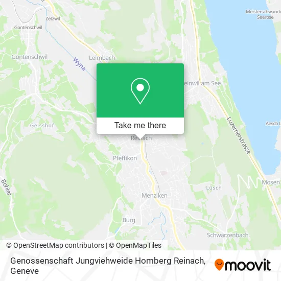 Genossenschaft Jungviehweide Homberg Reinach map
