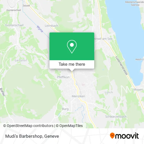 Mudi's Barbershop map