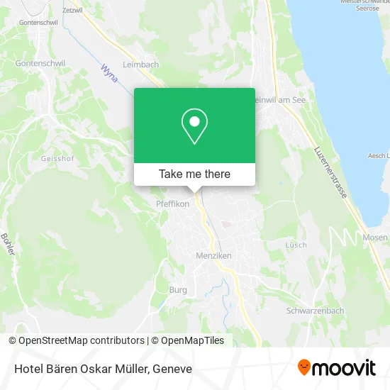 Hotel Bären Oskar Müller map