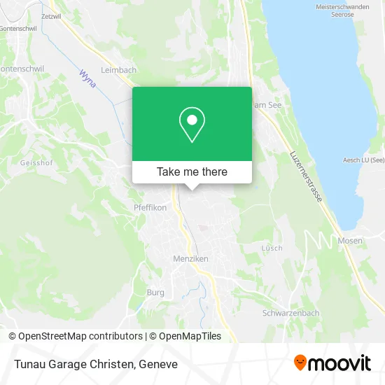 Tunau Garage Christen map