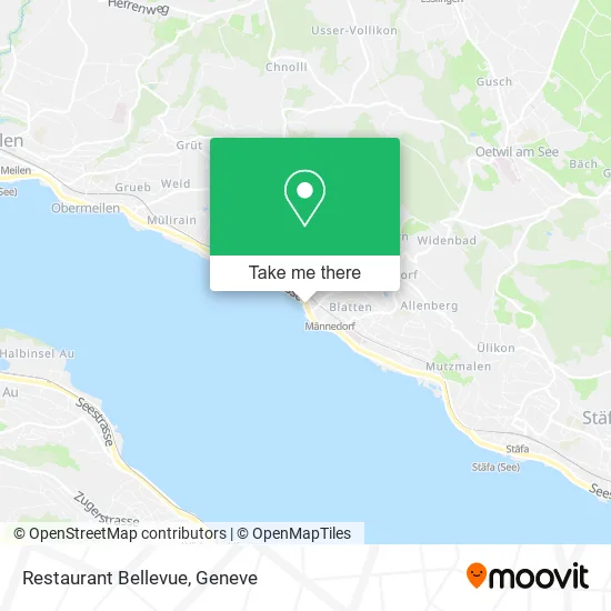 Restaurant Bellevue map