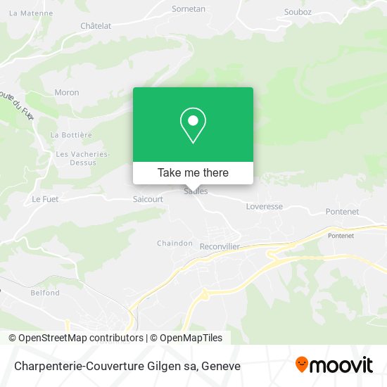 Charpenterie-Couverture Gilgen sa map