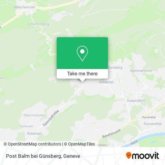 Post Balm bei Günsberg map