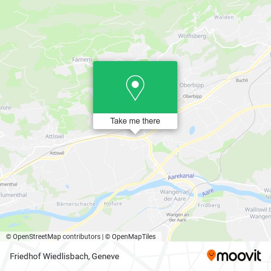 Friedhof Wiedlisbach map