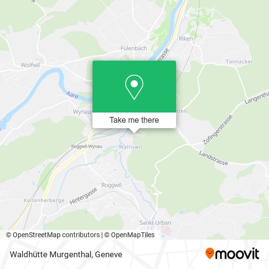 Waldhütte Murgenthal map