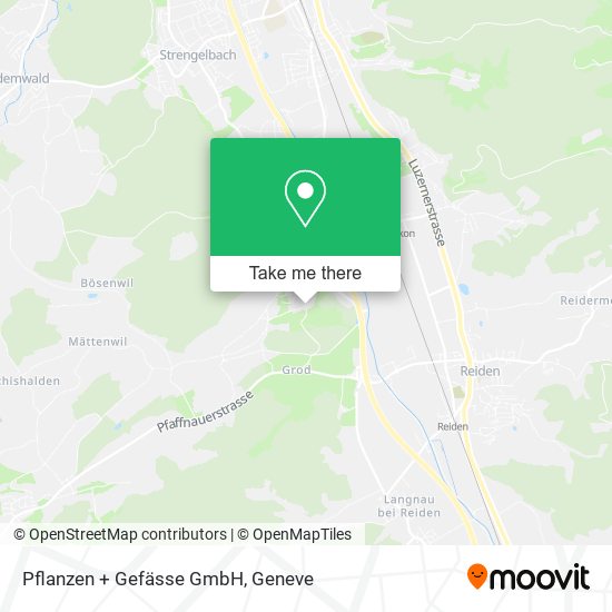 Pflanzen + Gefässe GmbH map