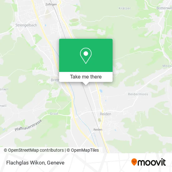 Flachglas Wikon map