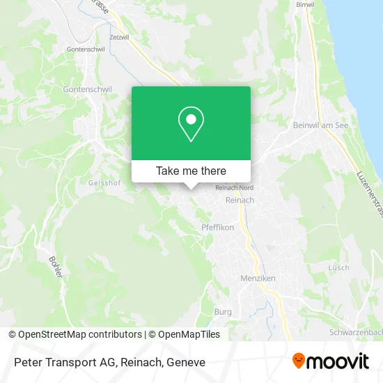 Peter Transport AG, Reinach plan