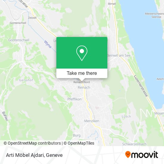 Arti Möbel Ajdari map
