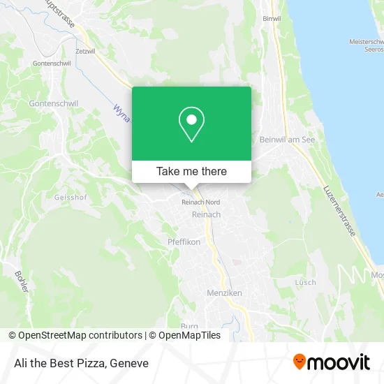 Ali the Best Pizza map