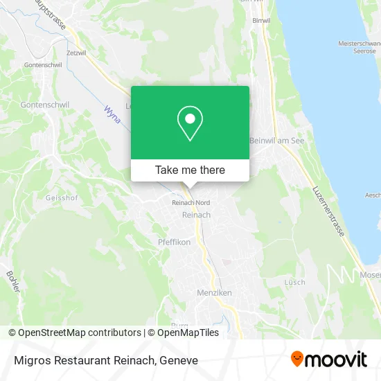 Migros Restaurant Reinach map