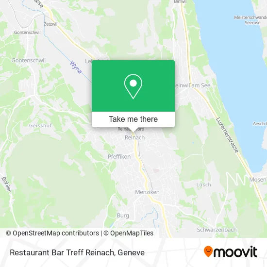 Restaurant Bar Treff Reinach map