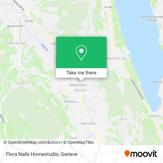 Flora Nails Homestudio map