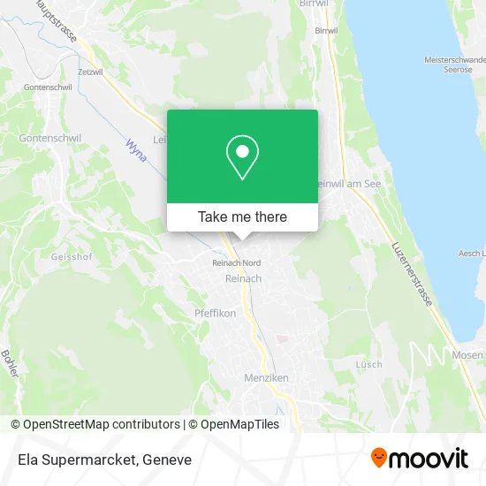 Ela Supermarcket map