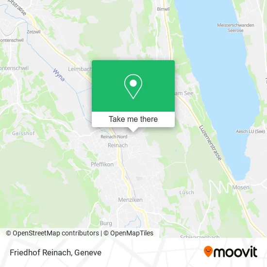 Friedhof Reinach map