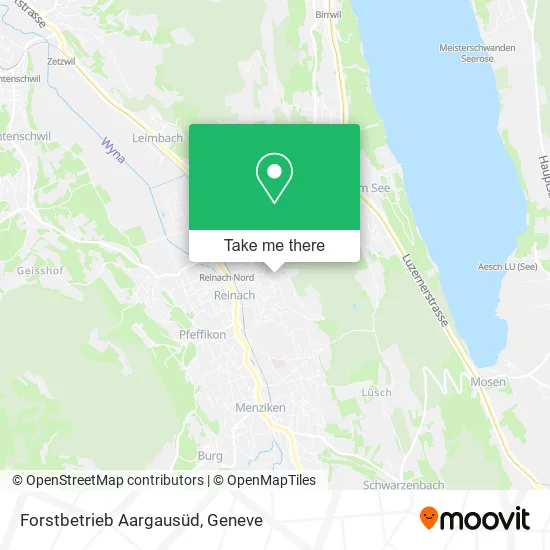 Forstbetrieb Aargausüd map