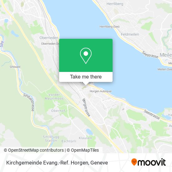 Kirchgemeinde Evang.-Ref. Horgen map