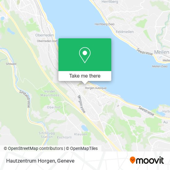 Hautzentrum Horgen map