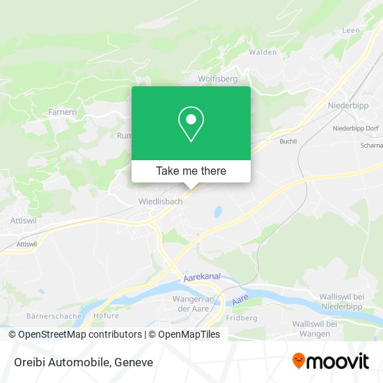Oreibi Automobile map