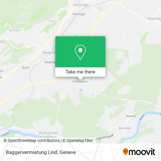 Baggervermietung Lind map