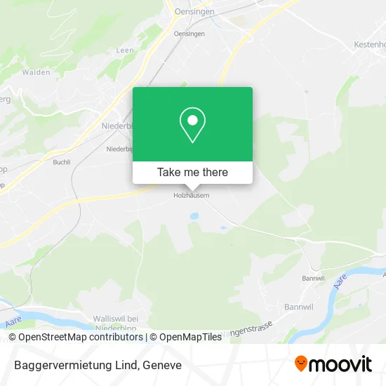 Baggervermietung Lind map
