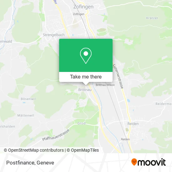 Postfinance map