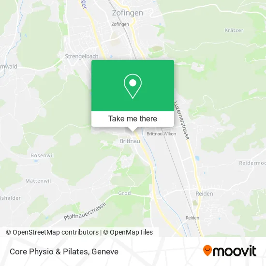 Core Physio & Pilates map