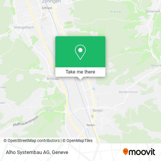 Alho Systembau AG map