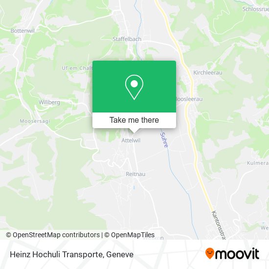 Heinz Hochuli Transporte map
