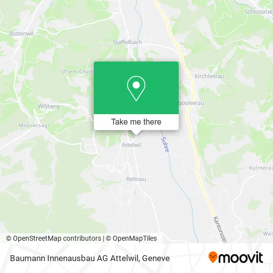 Baumann Innenausbau AG Attelwil map