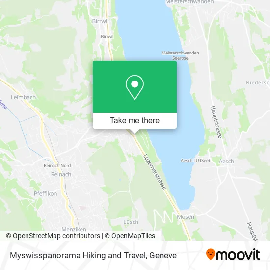 Myswisspanorama Hiking and Travel map