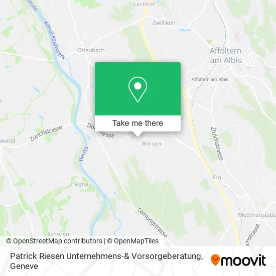 Patrick Riesen Unternehmens-& Vorsorgeberatung map