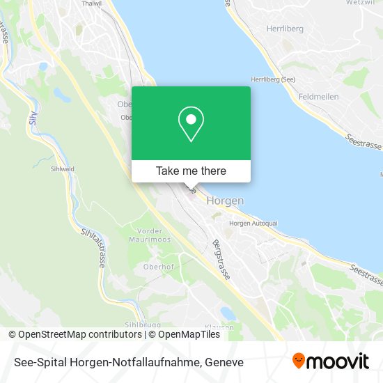 See-Spital Horgen-Notfallaufnahme map