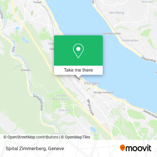 Spital Zimmerberg map