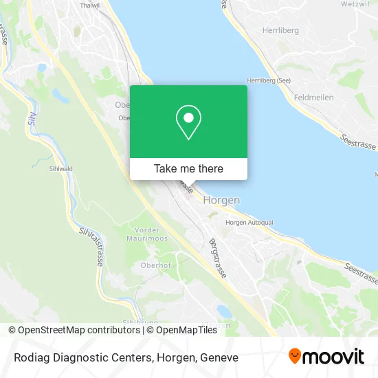 Rodiag Diagnostic Centers, Horgen map