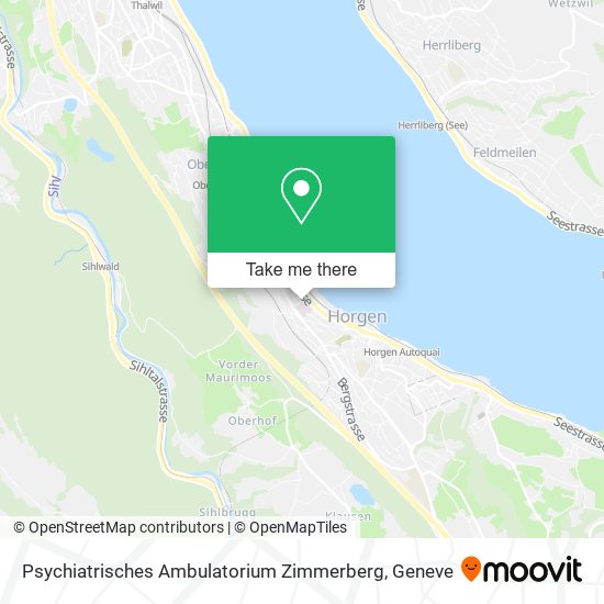 Psychiatrisches Ambulatorium Zimmerberg map