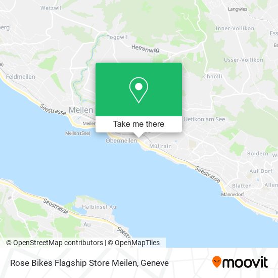 Rose Bikes Flagship Store Meilen map