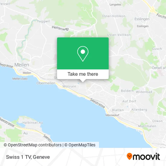 Swiss 1 TV map