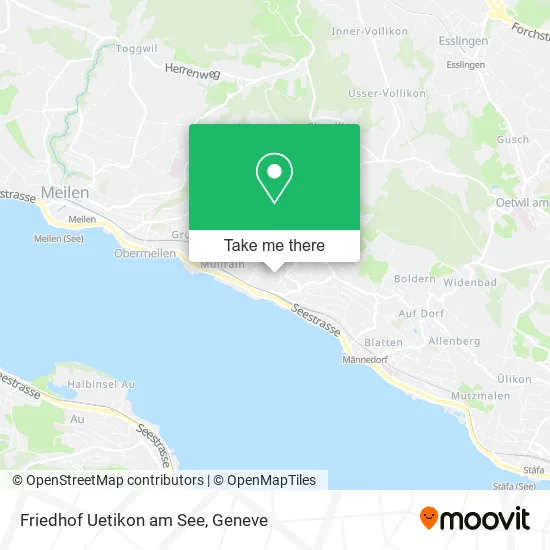 Friedhof Uetikon am See map