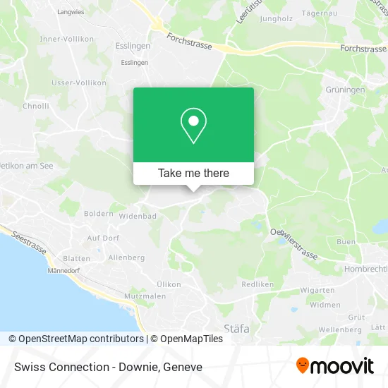 Swiss Connection - Downie map