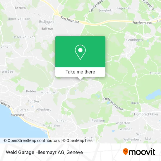 Weid Garage Hiesmayr AG map
