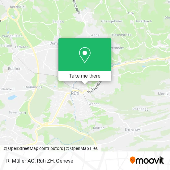 R. Müller AG, Rüti ZH map