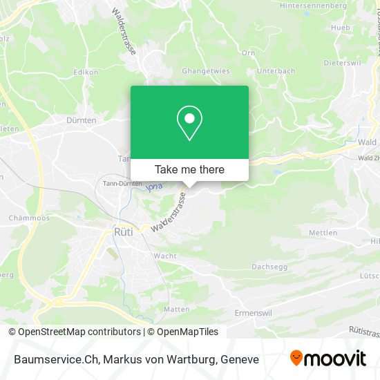 Baumservice.Ch, Markus von Wartburg map