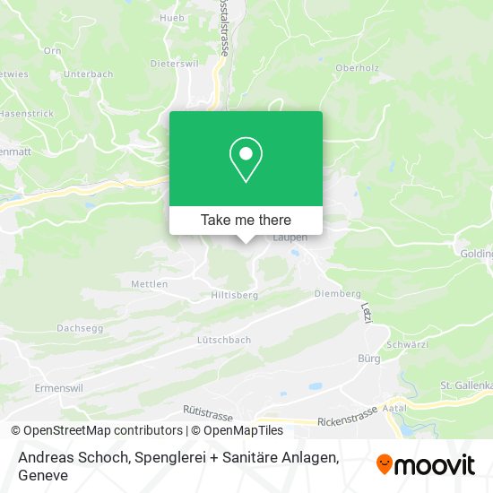 Andreas Schoch, Spenglerei + Sanitäre Anlagen map