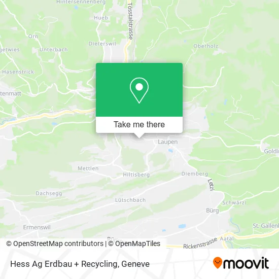 Hess Ag Erdbau + Recycling map