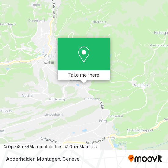 Abderhalden Montagen map