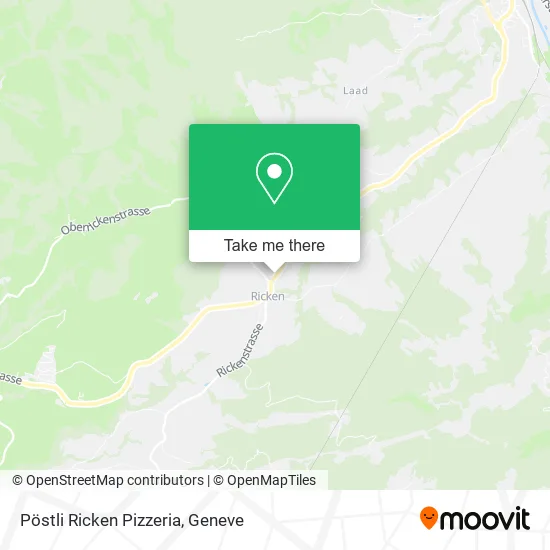 Pöstli Ricken Pizzeria map