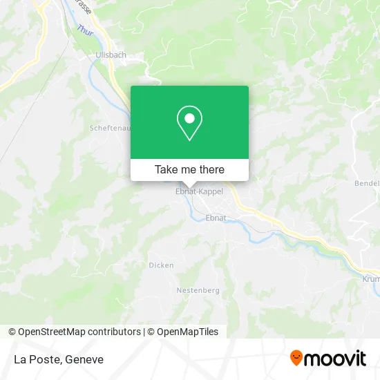 La Poste map