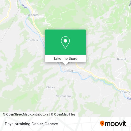Physiotraining Gähler map